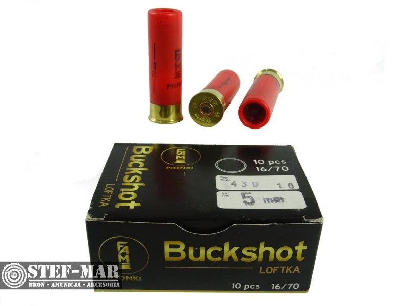 Amunicja śrutowa FAM Pionki Buckshot Loftka 5mm [S2-1]