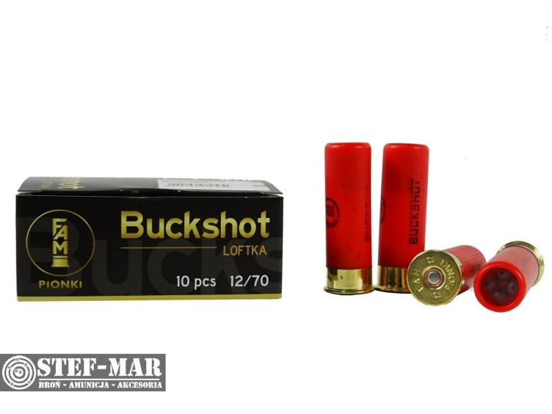 Amunicja śrutowa FAM Pionki Buckshot Loftka 5mm (opak. 10 szt.)