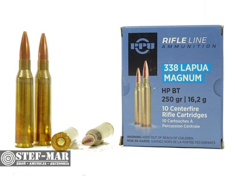 Amunicja PPU .338 Lapua Magnum HP BT 250 grs/16.2g
