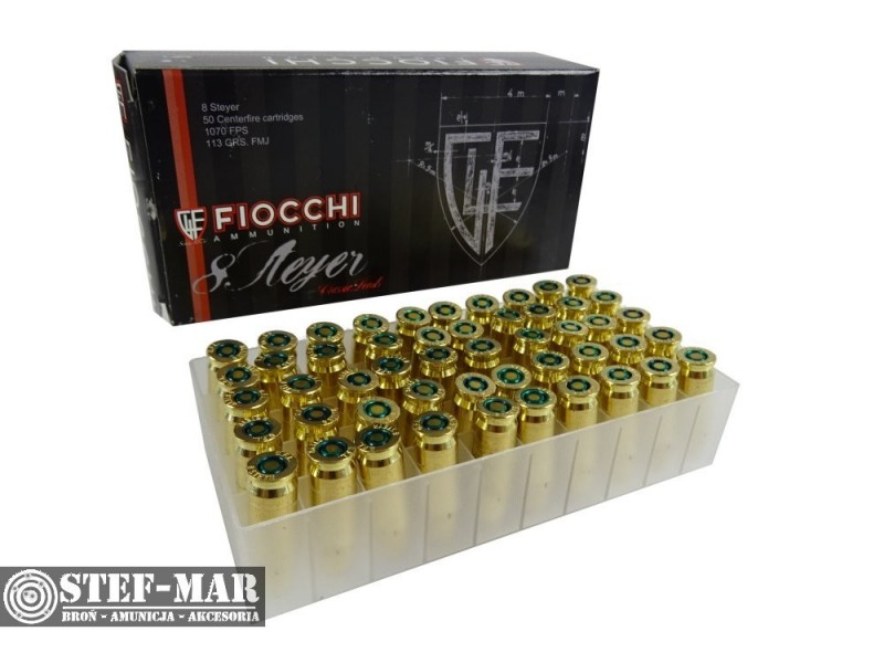Amunicja Fiocchi 8mm Steyer 113grs FMJ (50 szt.)