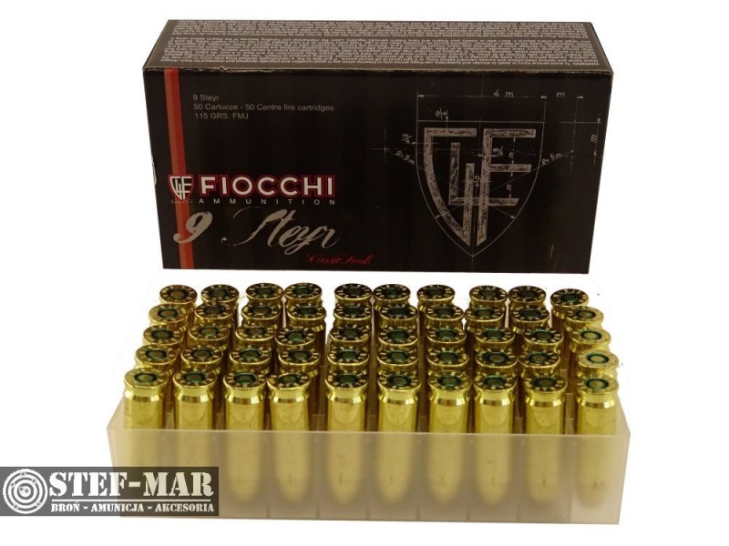 Amunicja Fiocchi 9x23mm Steyr 115grs FMJ (50 szt.) [C14-2]