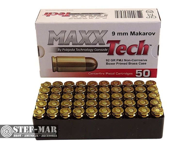 Amunicja MaxxTech 9x18mm Makarov