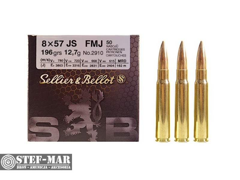 Amunicja Sellier & Bellot 8x57 IS FMJ 12.7 g (50 szt.) [C6-13]