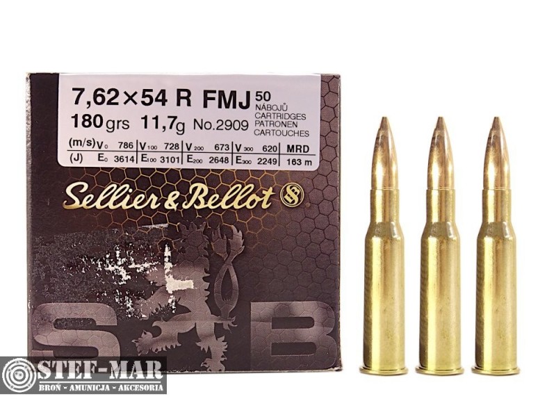 Amunicja Sellier & Bellot 7.62x54mmR FMJ 11.7g [C1-2]