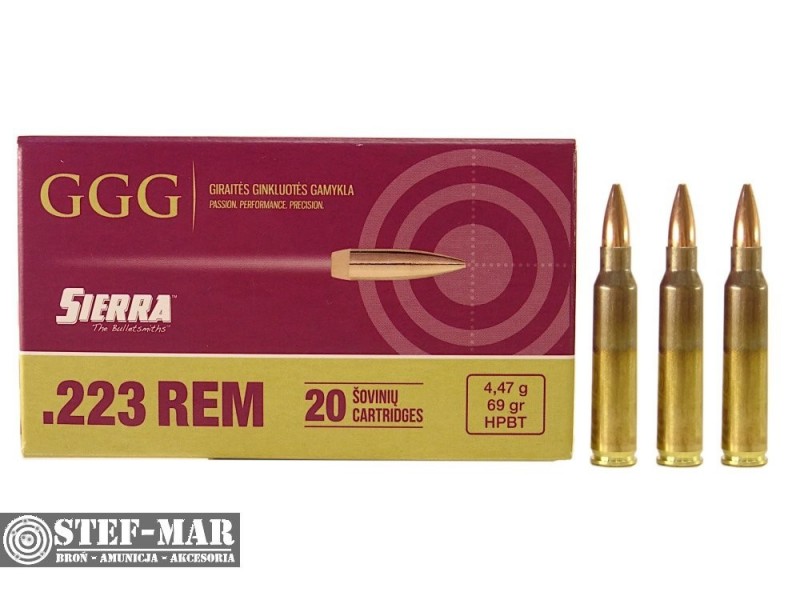 Amunicja GGG .223 Rem HPBT 4,47g (50 szt.) [C19-4]