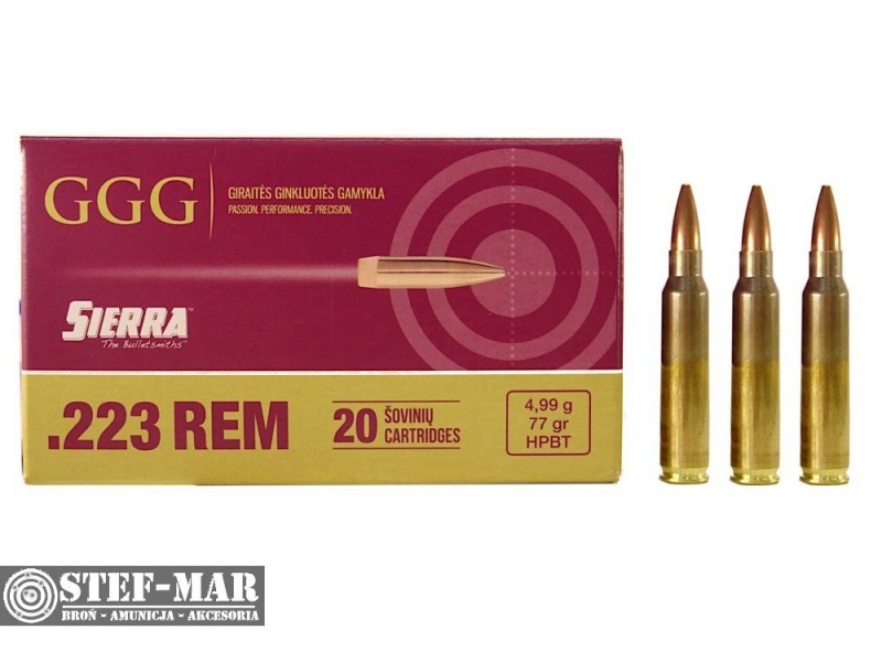 Amunicja GGG Sierra .223 Rem HPBT 4,99g (20 szt.) [C19-5]