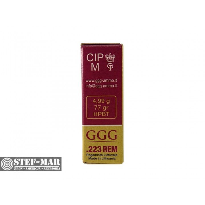 Amunicja GGG Sierra .223 Rem HPBT 4,99g (20 szt.) [C19-5]