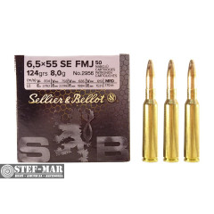 Amunicja Sellier & Bellot 6.5x55 SE FMJ 8g/124grs (opak. 50 szt.) [C4-12]