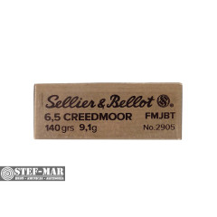 Amunicja Sellier & Bellot 6.5x48 mm Creedmoor FMJBT (opak. 20 szt) [C12-14]