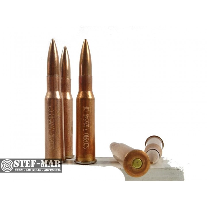 Amunicja centralny zapłon STV Scorpio 7.62x54R (300 szt.)