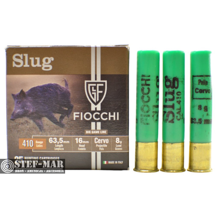 Amunicja śrutowa Fiocchi Slug Brenneke, kaliber .410 (opak. 25 szt.) [S3-15]