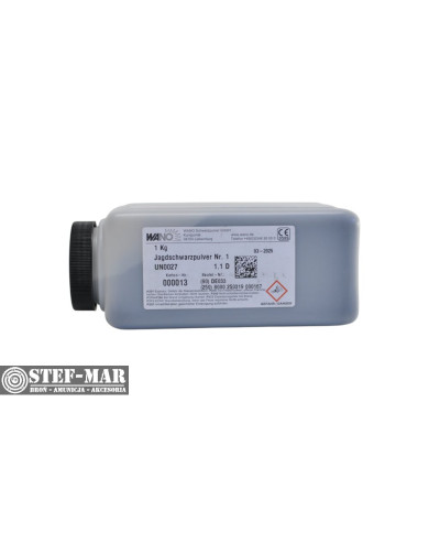 Proch czarny Wano Nr 1, opak. 1kg - do broni długiej [P2-1]