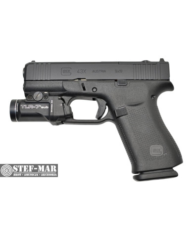 Pistolet Glock 43X R MOS/FS Combo Streamlight, kal. 9x19mm Para/Luger