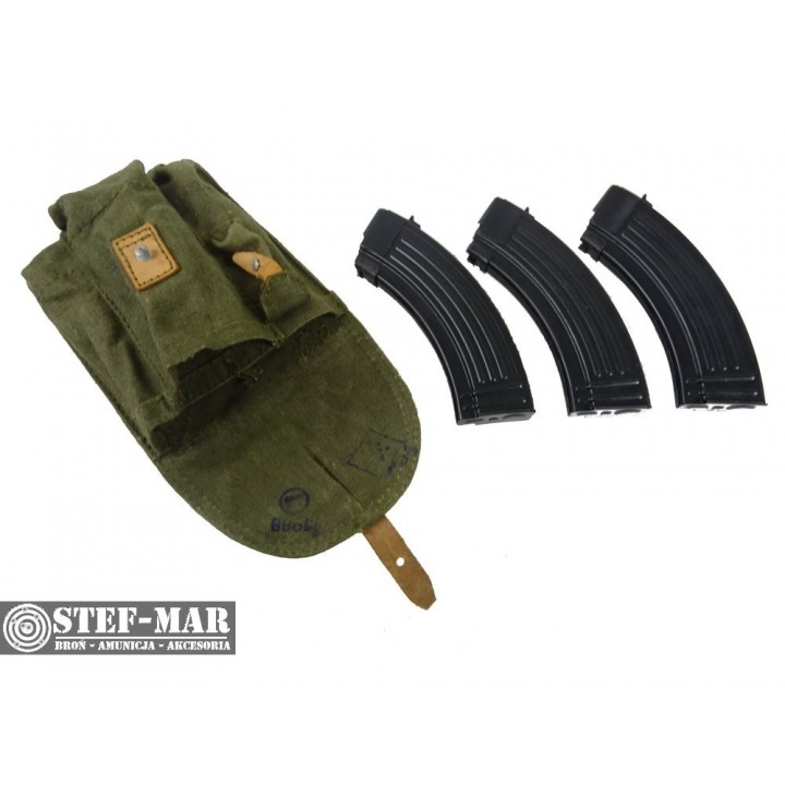 Zestaw do AK - ładownica + 3 magazynki - stan bardzo dobry