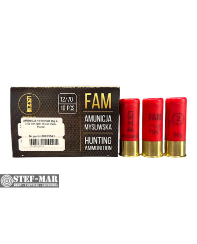 Amunicja śrutowa FAM Pionki 12/70 2-3.50mm GW 36g (opak. 10 szt.) [S5-1]