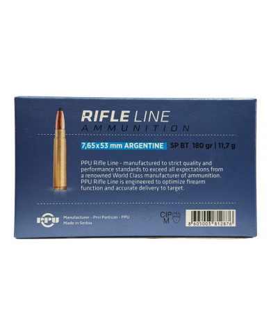 Amunicja PPU 7.65x53mm Argentino SP BT 11.7g/180grs (20 szt.) [C28-1]